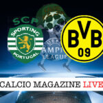 Sporting Lisbona Borussia Dortmund cronaca diretta live risultato in tempo reale