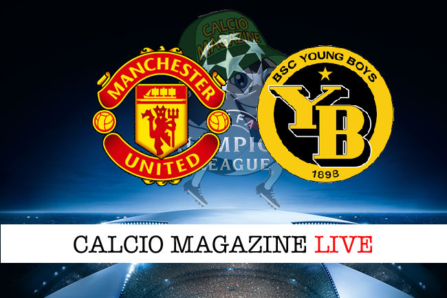 Manchester United Young Boys cronaca diretta live risultato in tempo reale