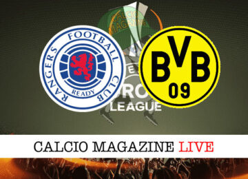 Rangers Borussia Dortmund cronaca diretta live risultato in tempo reale