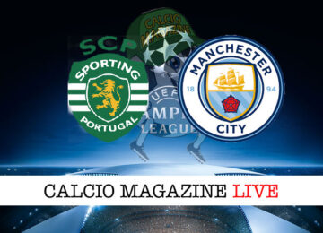 Sporting Lisbona Manchester City cronaca diretta live risultato in tempo reale