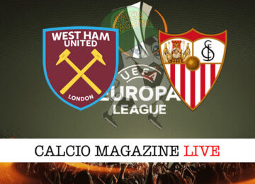 West Ham Siviglia cronaca diretta live risultato in campo reale