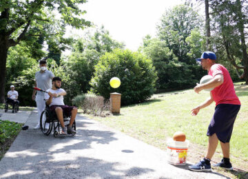 baseball in carrozzina