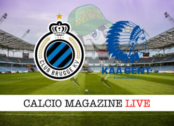 Club Brugge Gent cronaca diretta live risultato in tempo reale