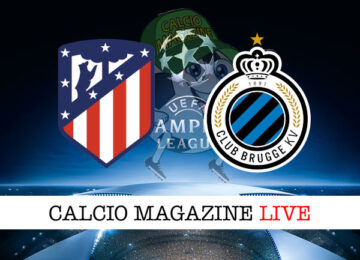 Atletico Madrid Club Brugge cronaca diretta live risultato in tempo reale