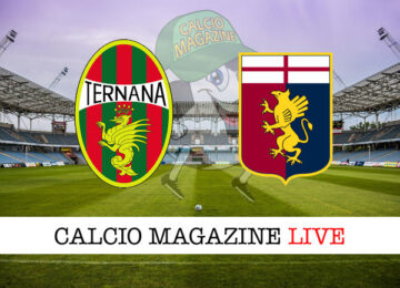 Ternana Genoa cronaca diretta live risultato in tempo reale