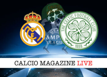 Real Madrid Celtic cronaca diretta live risultato in tempo reale