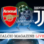 Arsenal Juventus cronaca diretta live risultato in tempo reale