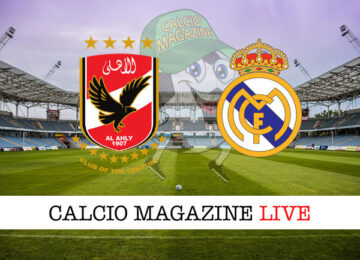 Al Ahly Real Madrid cronaca diretta live risultato in tempo reale