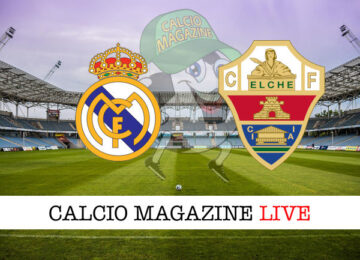 Real Madrid Elche cronaca diretta live risultato in tempo reale