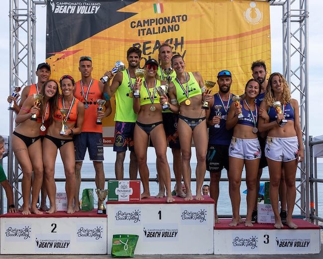 podio abissola marina beach volley 2023