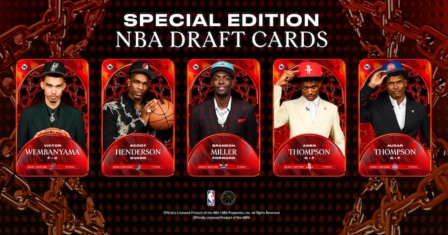 nba draft card special edition