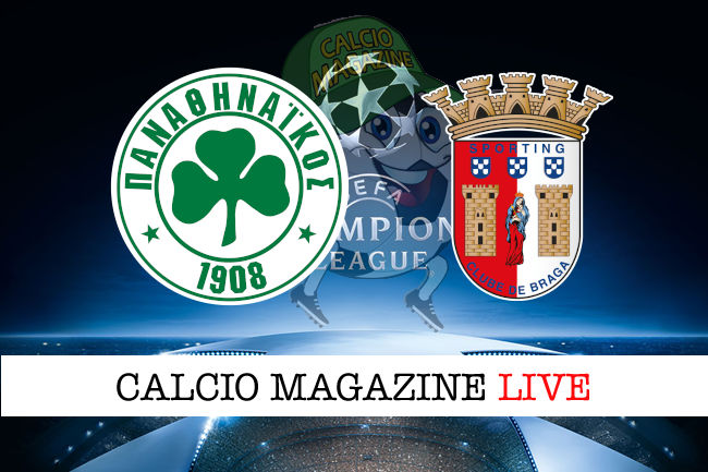 Panathinaikos Braga cronaca diretta live risultato tempo reale