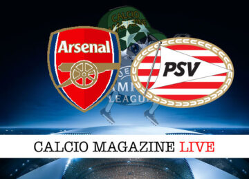 Arsenal PSV cronaca diretta live risultato tempo reale