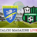 Frosinone Sassuolo cronaca diretta live risultato in tempo reale