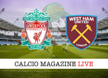 Liverpool West Ham cronaca diretta live risultato in tempo reale