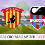 Benevento Catania cronaca diretta live risultato in tempo reale