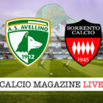 Avellino Sorrento cronaca diretta live risultato tempo reale