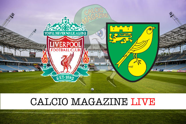 Liverpool Norwich City cronaca diretta live risultato tempo reale