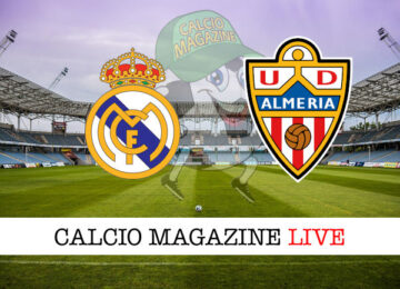 Real Madrid Almeria cronaca diretta live risultato in tempo reale