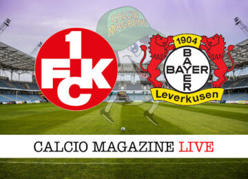 Kaiserslautern Bayer Leverkusen cronaca diretta live risultato in tempo reale