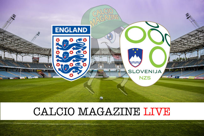 Inghilterra Slovenia cronaca diretta live risultato in tempo reale