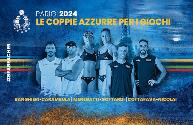 beach volley italia parigi 2024