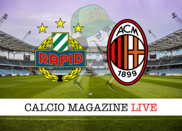 Rapid Vienna Milan cronaca diretta live risultato in tempo reale