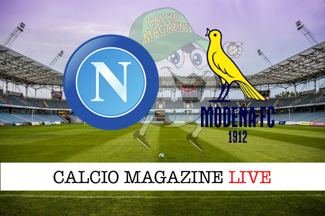 Napoli Modena cronaca diretta live risultato in tempo reale