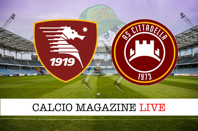 Salernitana Cittadella cronaca diretta live risultato in tempo reale