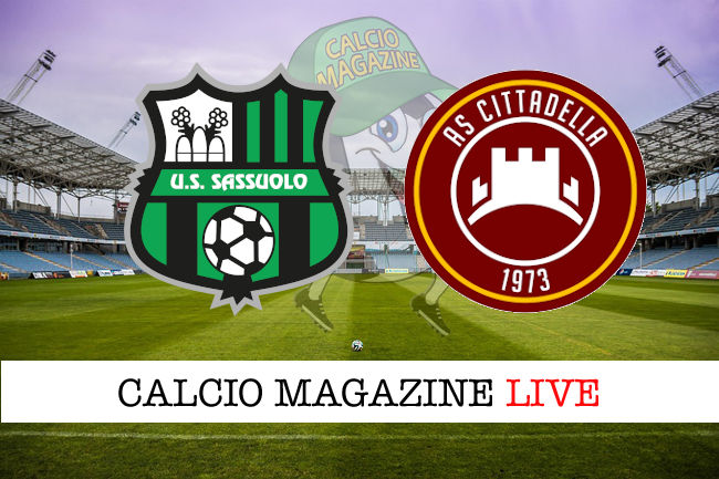 Sassuolo Cittadella cronaca diretta live risultato in tempo reale