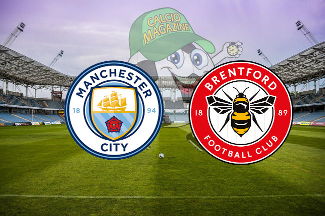 Manchester City Brentford cronaca diretta live risultato in tempo reale