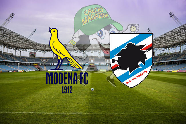 Modena Sampdoria cronaca diretta live risultato in tempo reale