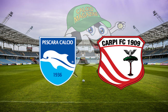 Pescara Carpi cronaca diretta live risultato in tempo reale