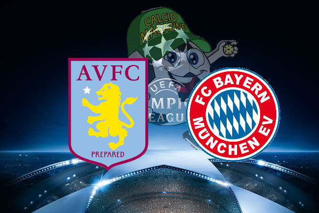 Aston Villa Bayern Monaco cronaca diretta live risultato in tempo reale