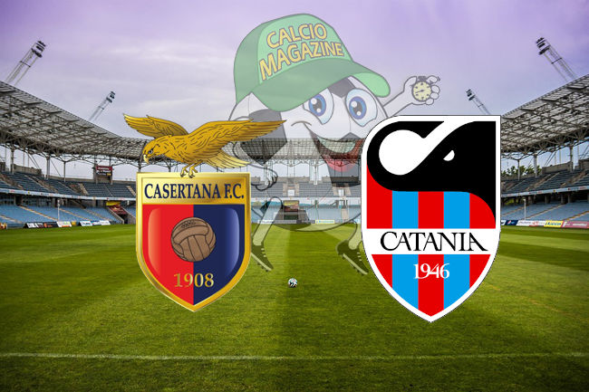 Casertana Catania cronaca diretta live risultato in tempo reale