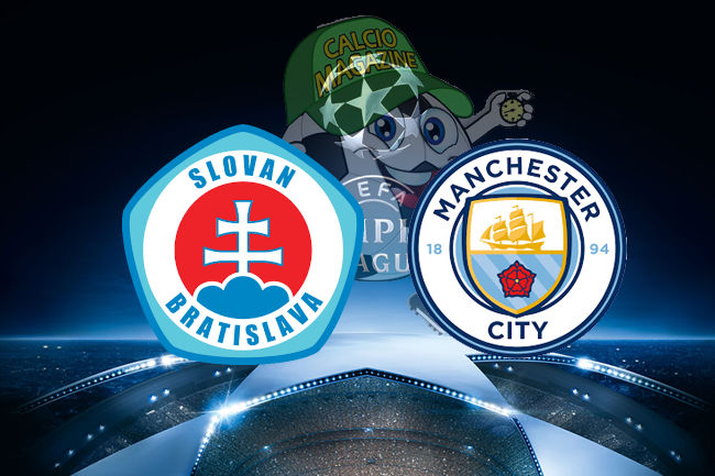 Slovan Bratislava Manchester City cronaca diretta live risultato in tempo reale