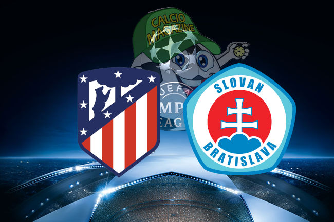 Atletico Madrid Slovan Bratislava cronaca diretta live risultato in tempo reale