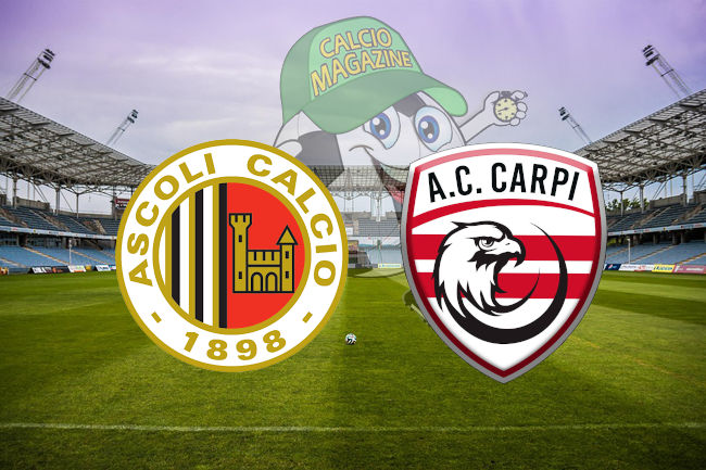 Ascoli Carpi cronaca diretta live risultato in tempo reale