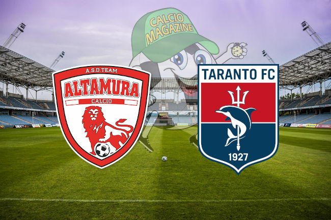 Team Altamura Taranto cronaca diretta live risultato in tempo reale