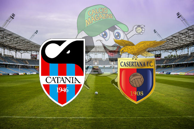 Catania Casertana cronaca diretta live risultato in tempo reale