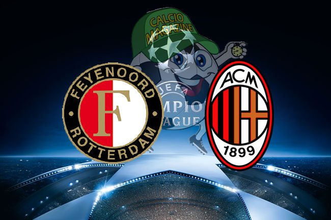 Feyenoord Milan cronaca diretta risultato in tempo reale